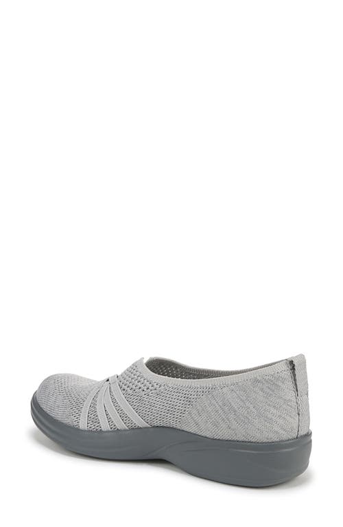 Bzees Niche Knit Slip-on Sneaker In Grey Knit