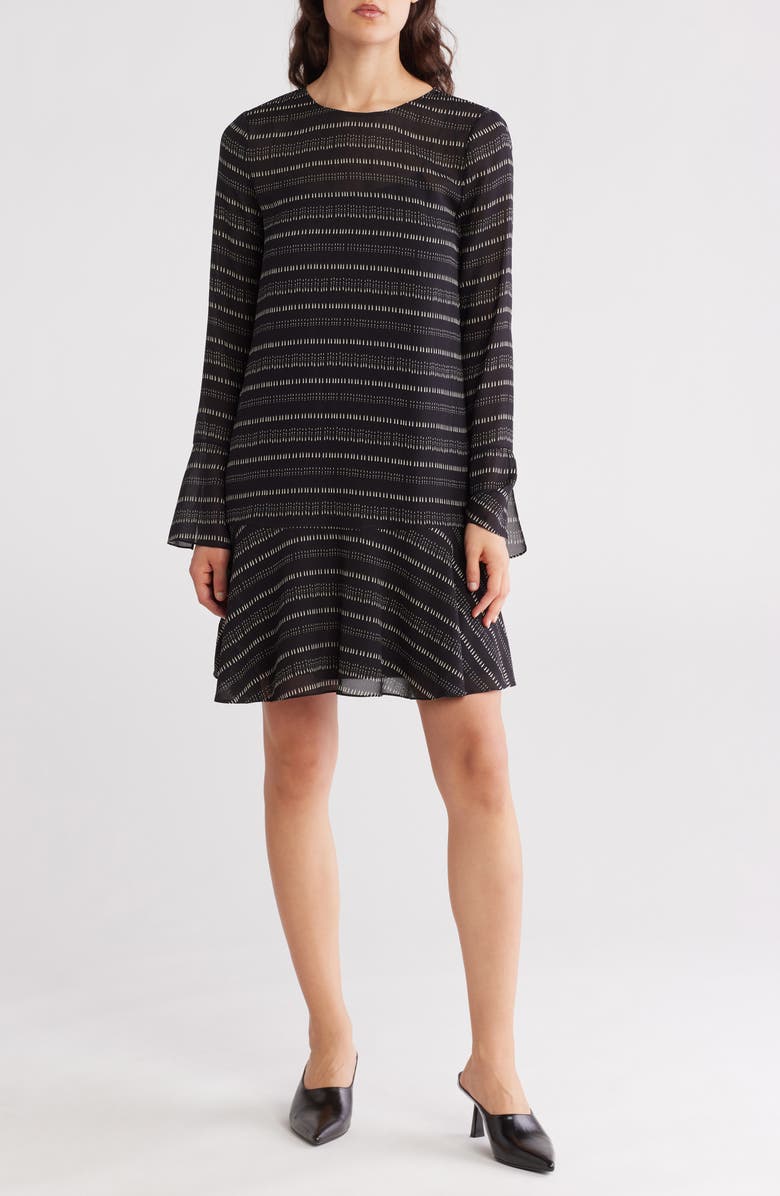 Theory Marah Long Sleeve Silk Dress, Main, color,