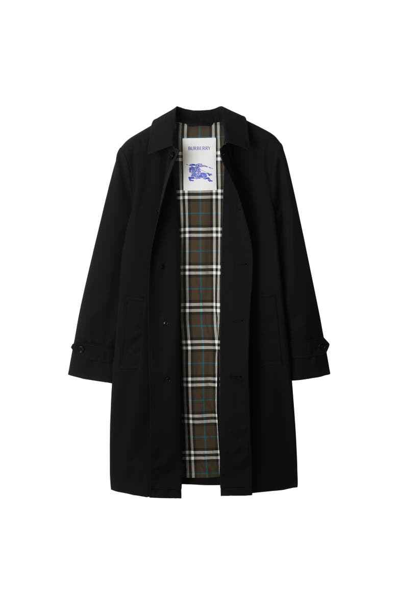 Burberry Long Cotton Blend Car Coat, Alternate, color,