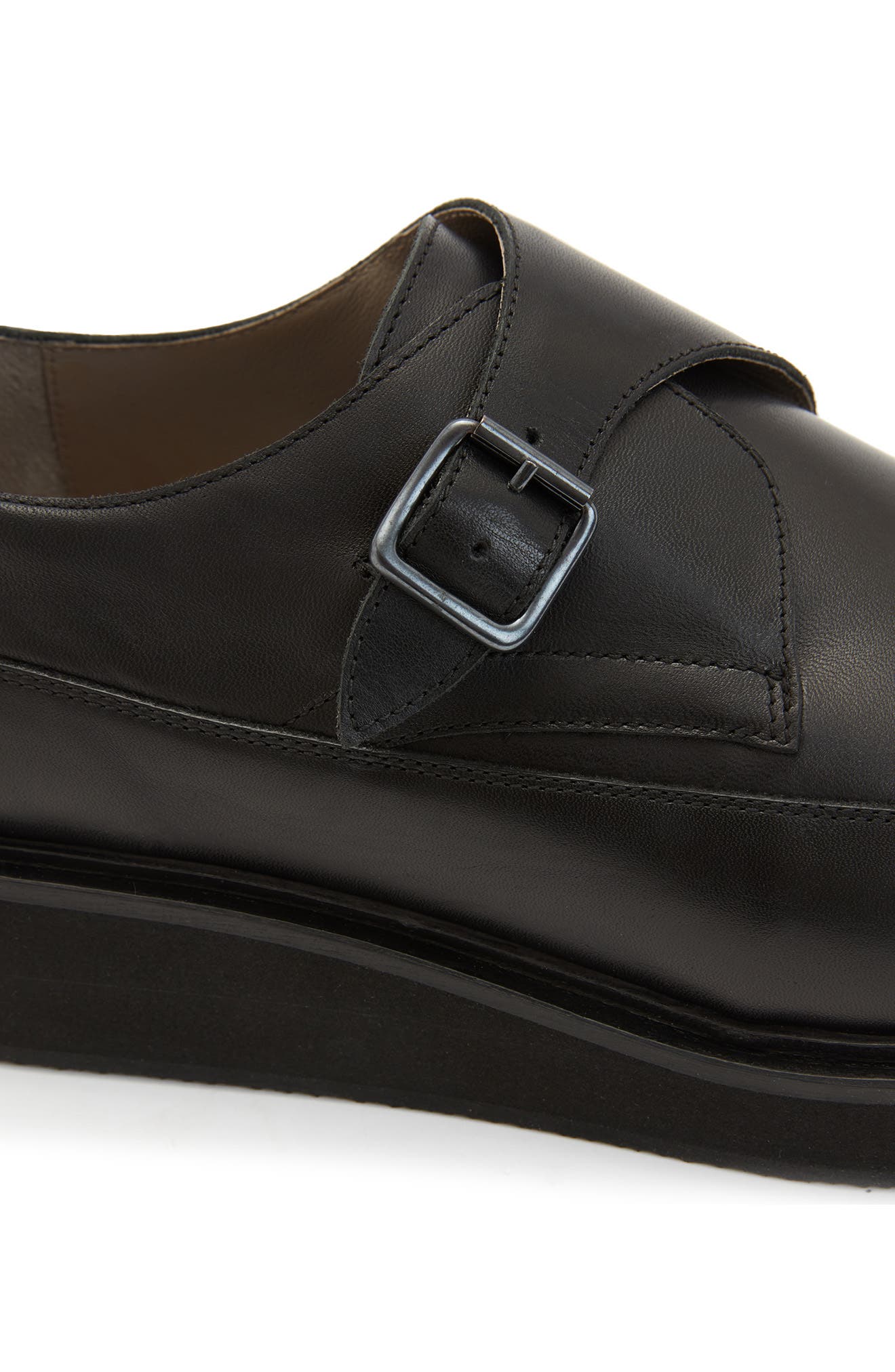AllSaints Luke Monk Strap Shoe, Alternate, color, 