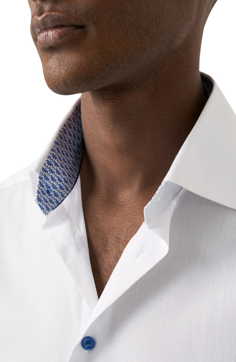 Eton Contemporary Fit Geometric Twill Dress Shirt, Alternate, color,