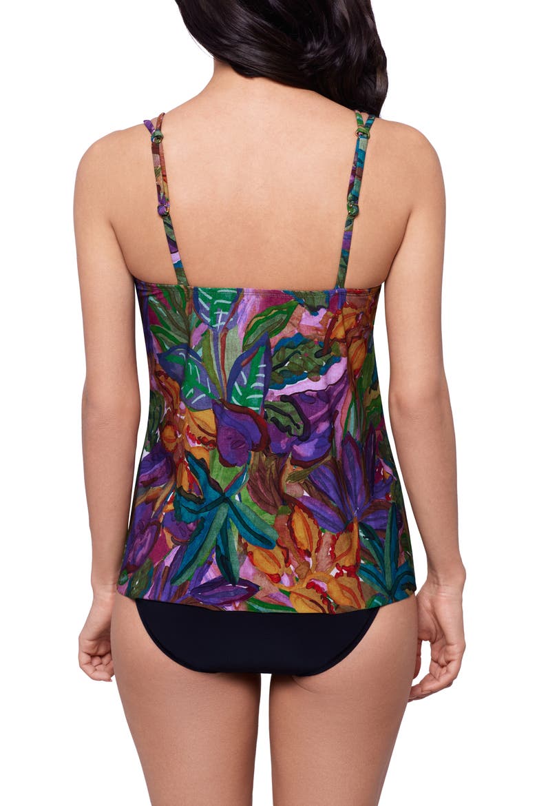 Cactus Flower Akikio Tankini Top, Alternate, color, NAVY MULTI