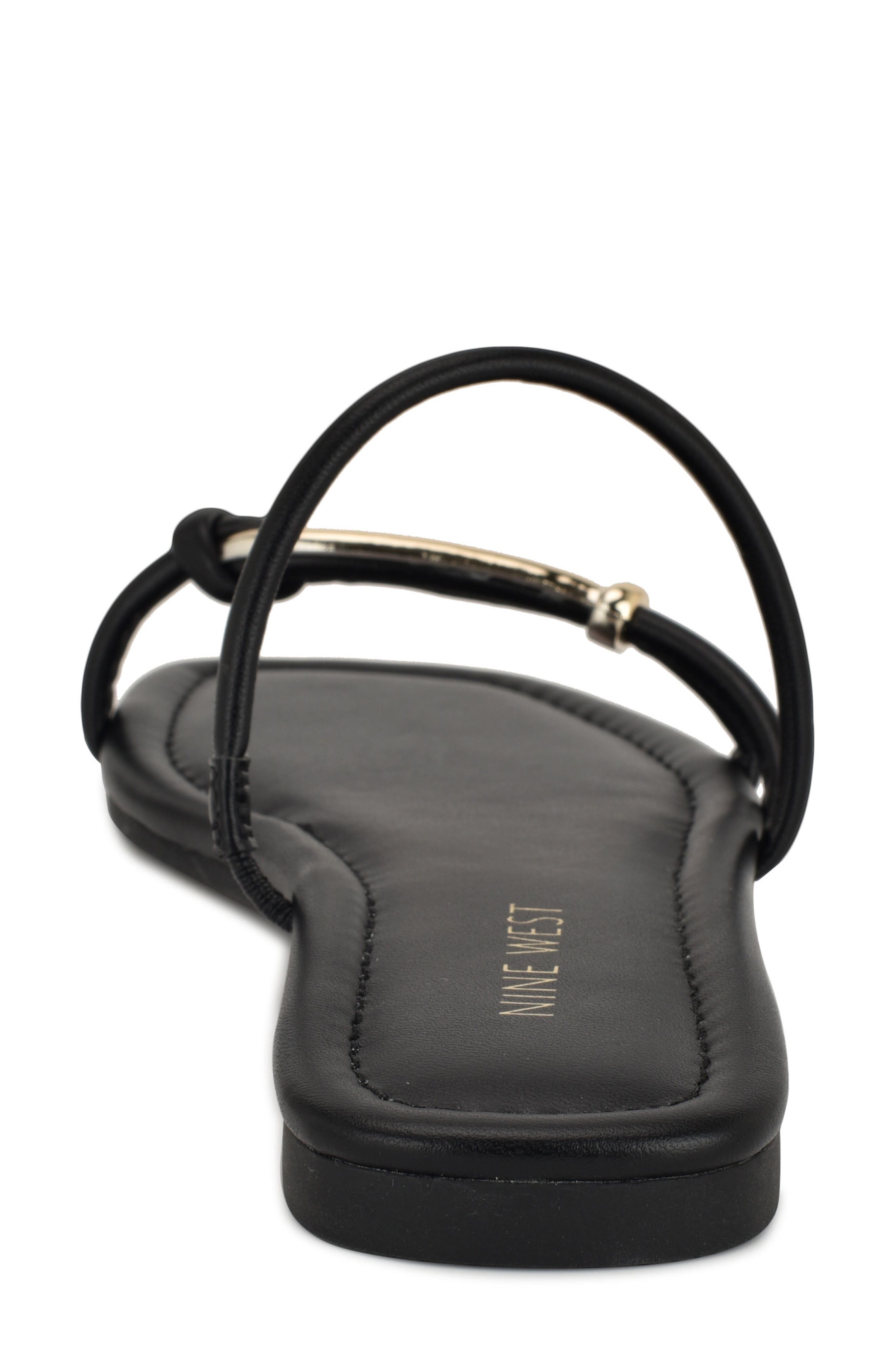 Nine West Tigra Slide Sandal, Alternate, color, Black