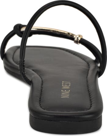 【NINE WEST】Tigra フラット サンダル Amazon.com | Nine West Women's Tigra Sandal, Black 001, 8.5