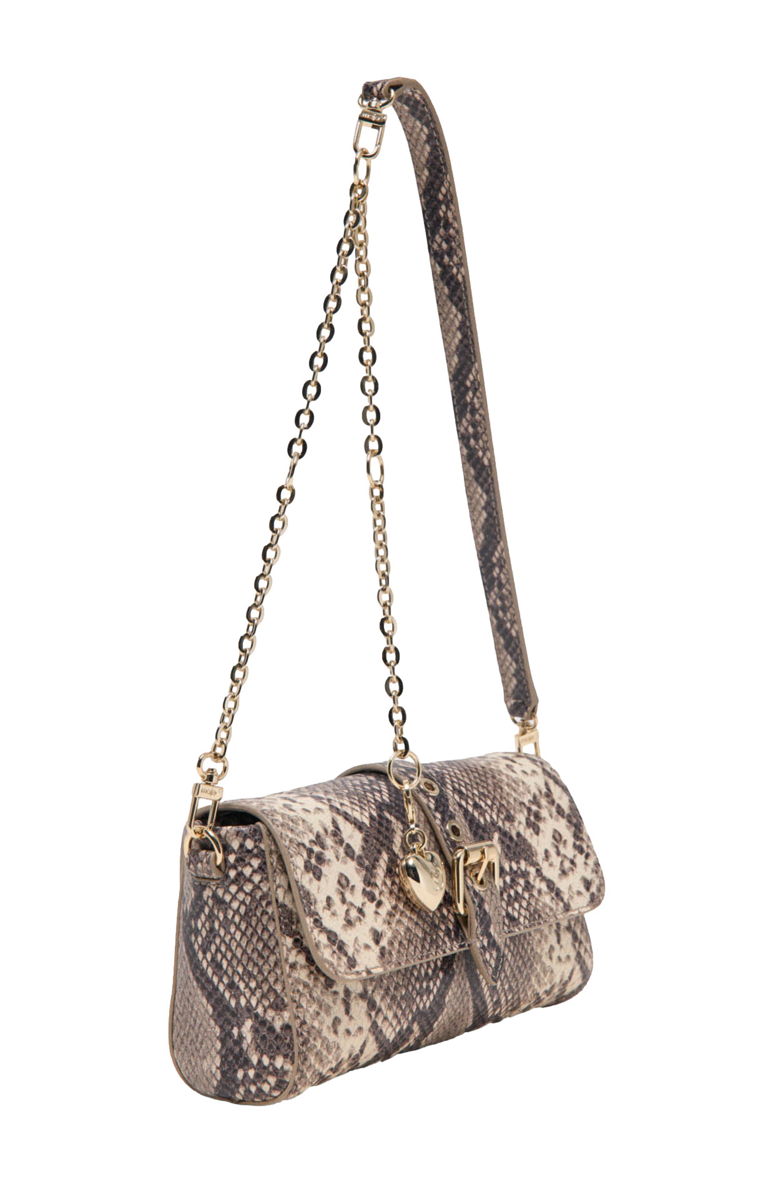maje Python-effect Miss M Walk bag, Alternate, color, Natural Snake Print