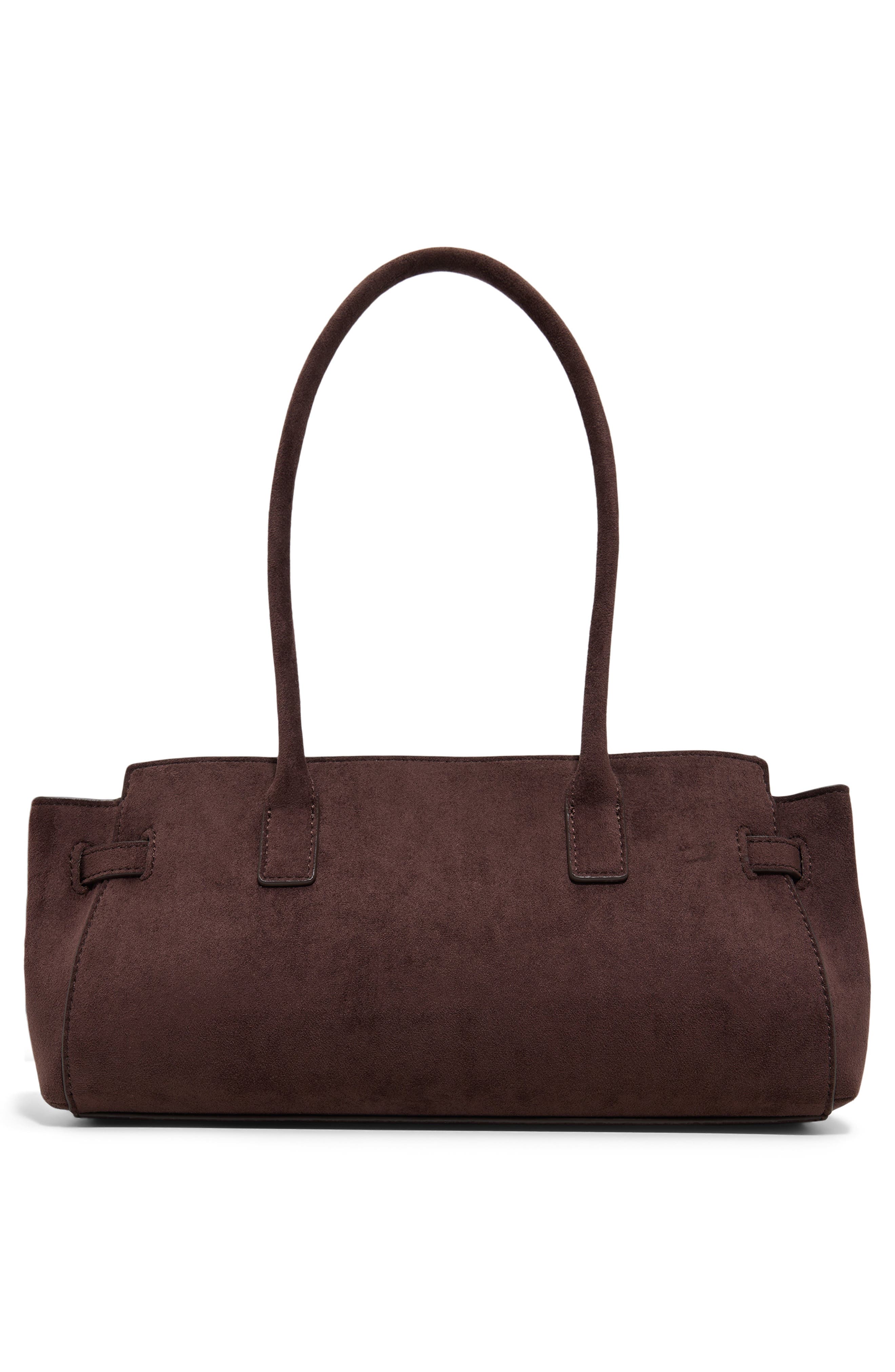 Latissee Faux Snakeskin Satchel, Alternate, color, BROWN