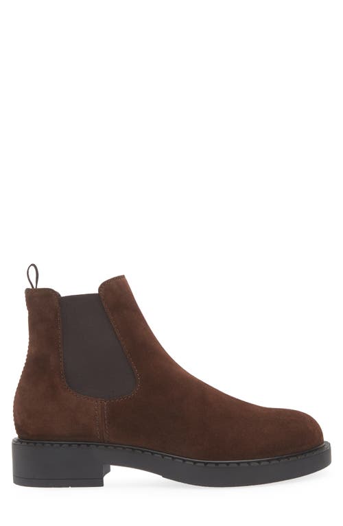 Prada Chocolate Chelsea Boot In Brown