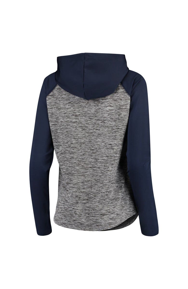 G-III 4HER BY CARL BANKS Women's G-III 4Her by Carl Banks Heathered Gray/Navy New England Patriots Championship Ring Pullover Hoodie, Alternate, color,