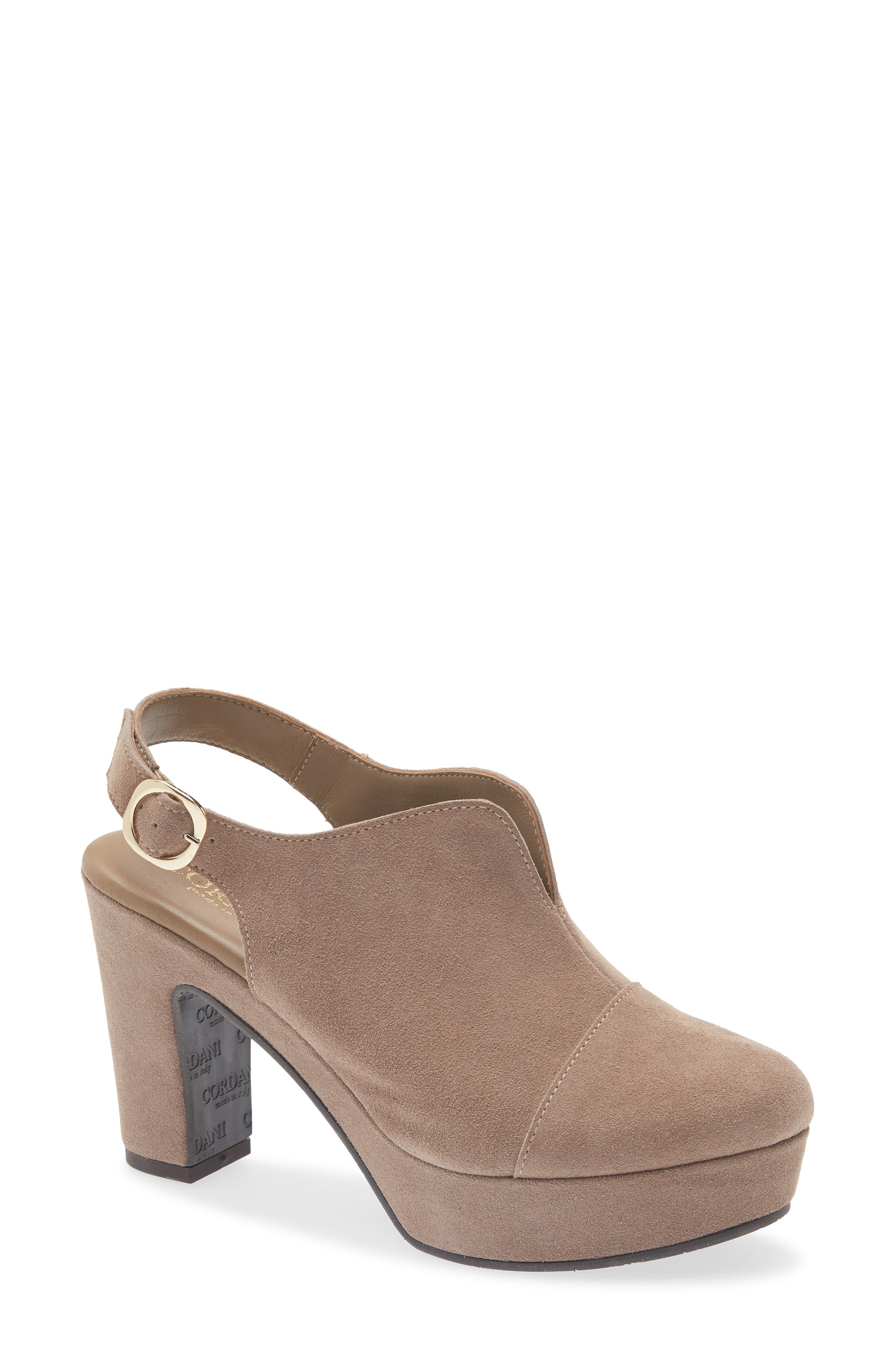 Tessa Slingback Platform Clog, Main, color, CRETA SUEDE