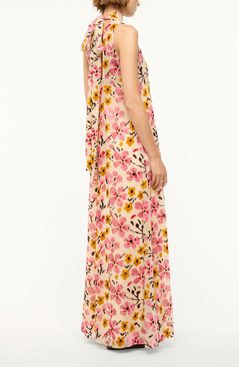 STAUD Albee Floral Sleeveless Maxi Dress, Alternate, color,