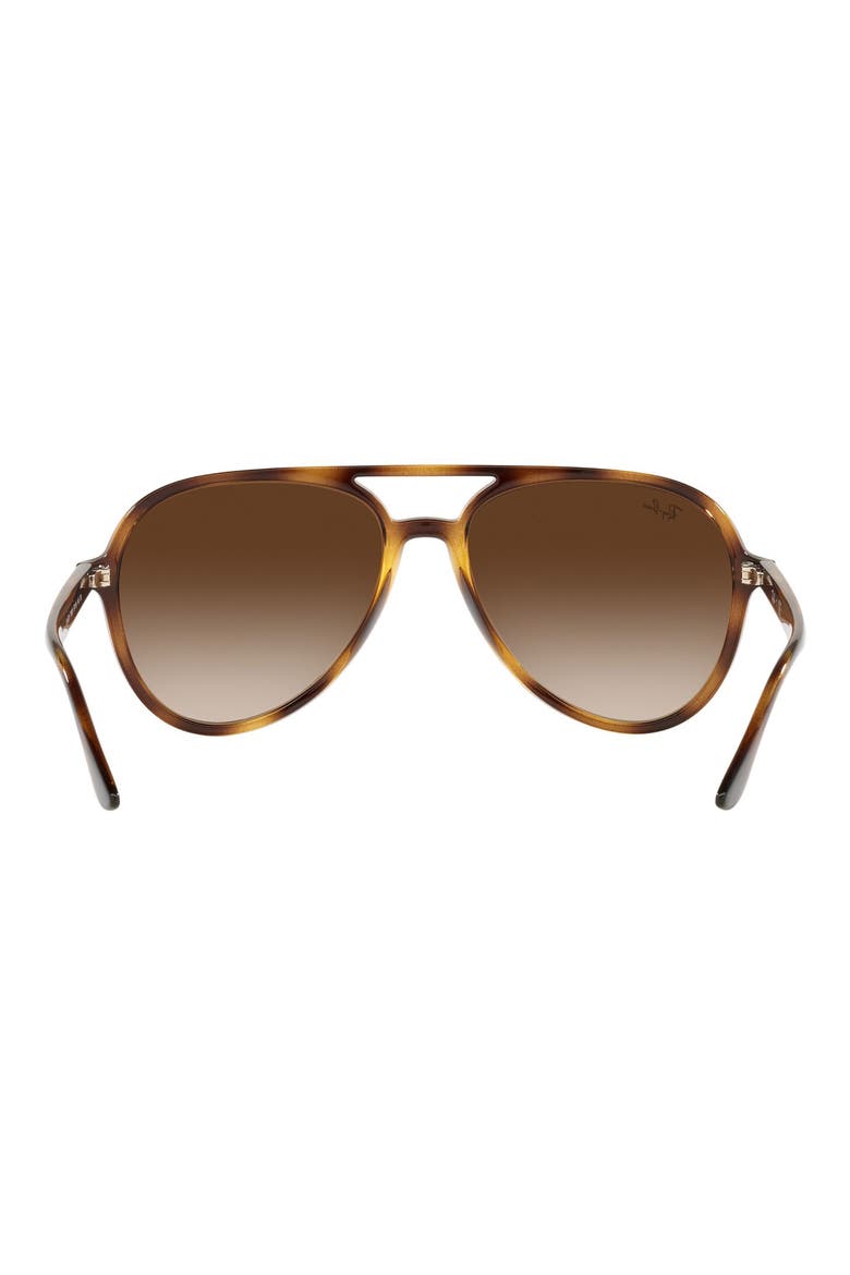 57mm Gradient Aviator Sunglasses, Alternate, color, HAVANA / BROWN GRADIENT