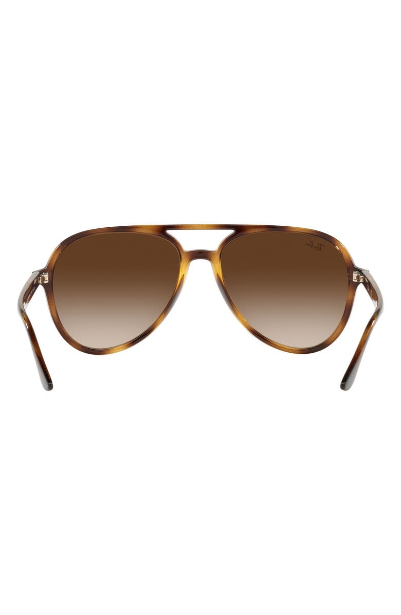 Ray-Ban 57mm Gradient Aviator Sunglasses, Alternate, color, Havana / Brown Gradient