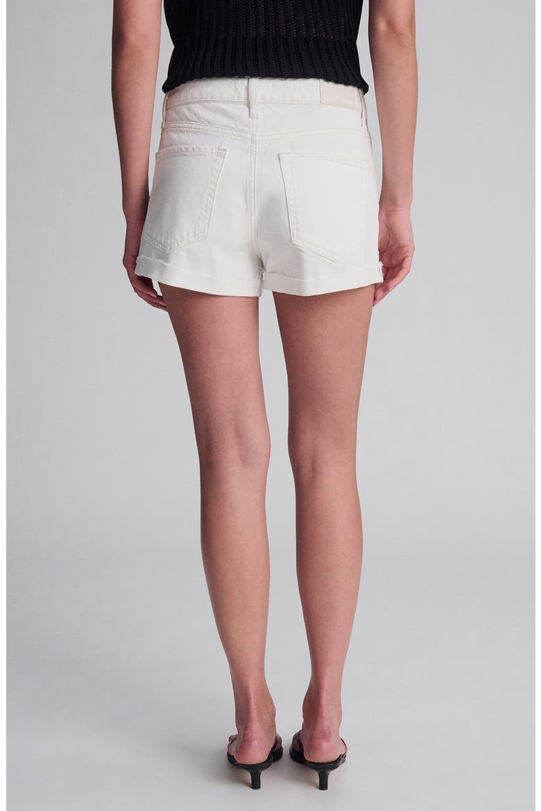 Fiora '90s Cuffed Denim Shorts, Alternate, color, OFF WHITE 90S