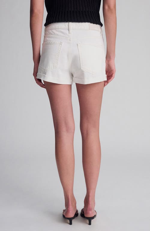 Mavi Jeans Fiora '90s Cuffed Denim Shorts In White