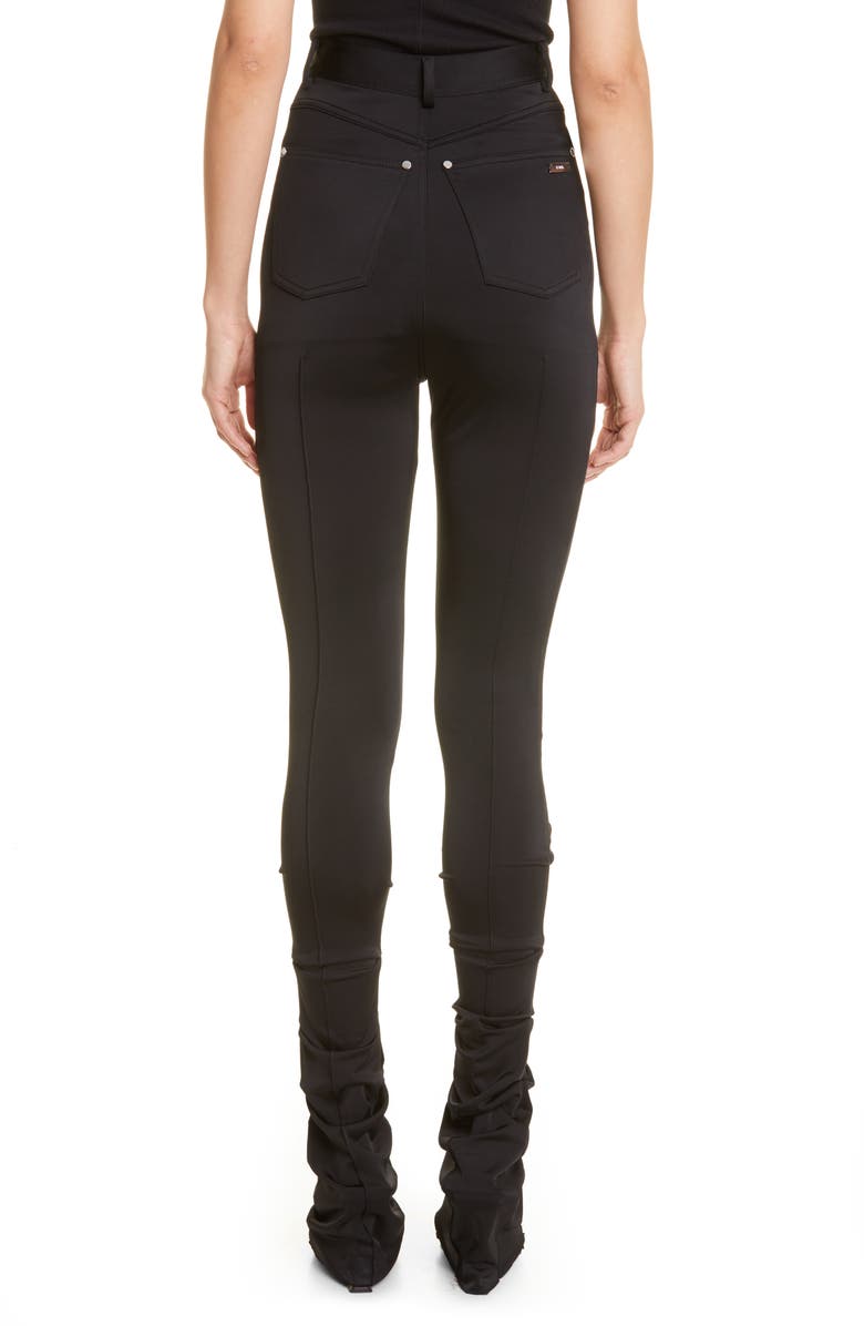 Et Ochs Jacob High Waist Fit & Flare Jersey Pants, Alternate, color, Black