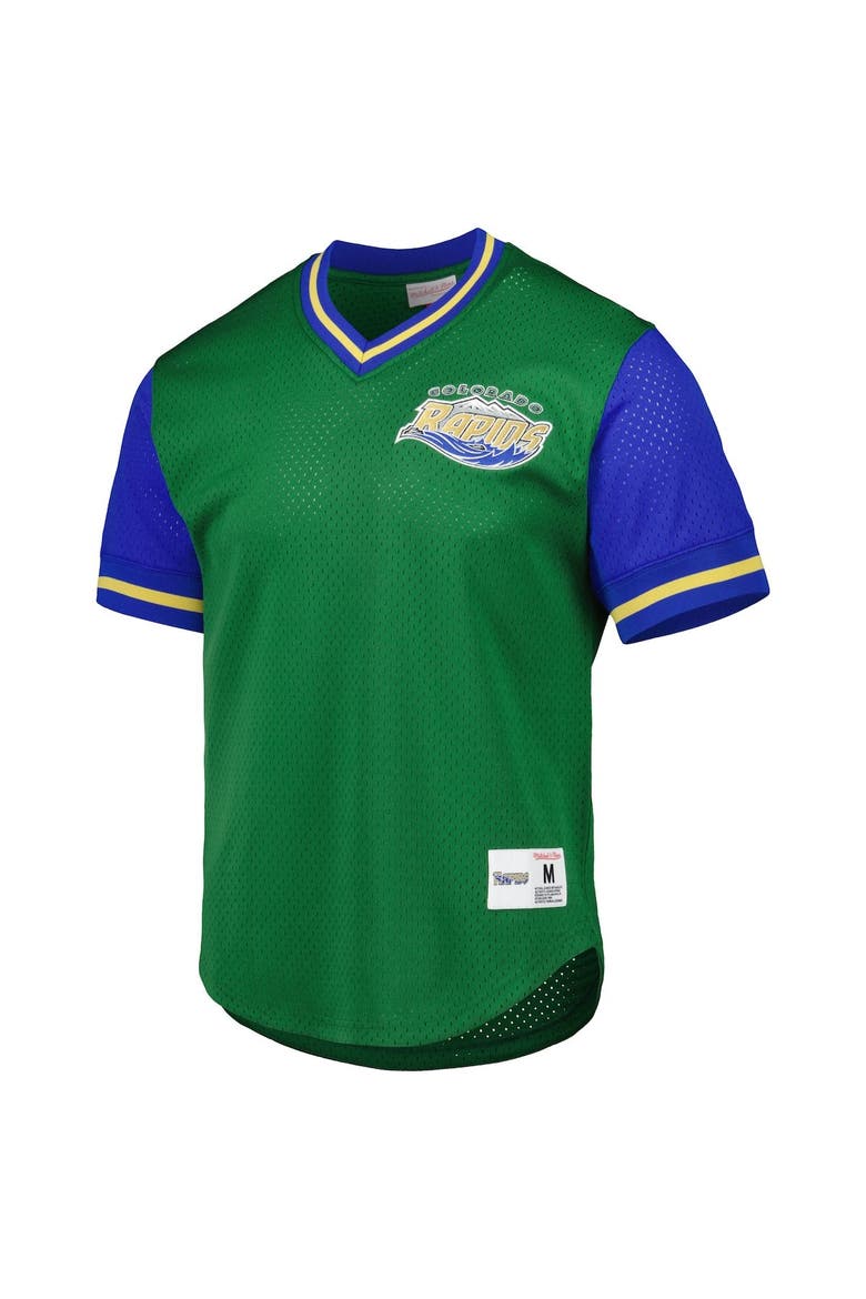 Men's Mitchell & Ness Green Colorado Rapids Mesh V-Neck T-Shirt, Alternate, color, Green