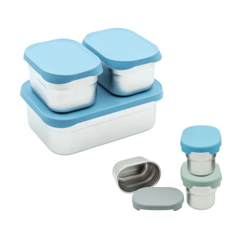 Stainless Steel Lunch Box Set with Dip Containers