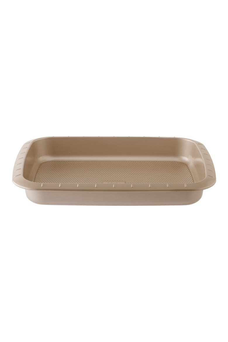 Leo Balance Carbon Steel 3-Piece Cake Pan Set, Alternate, color, GOLDEN