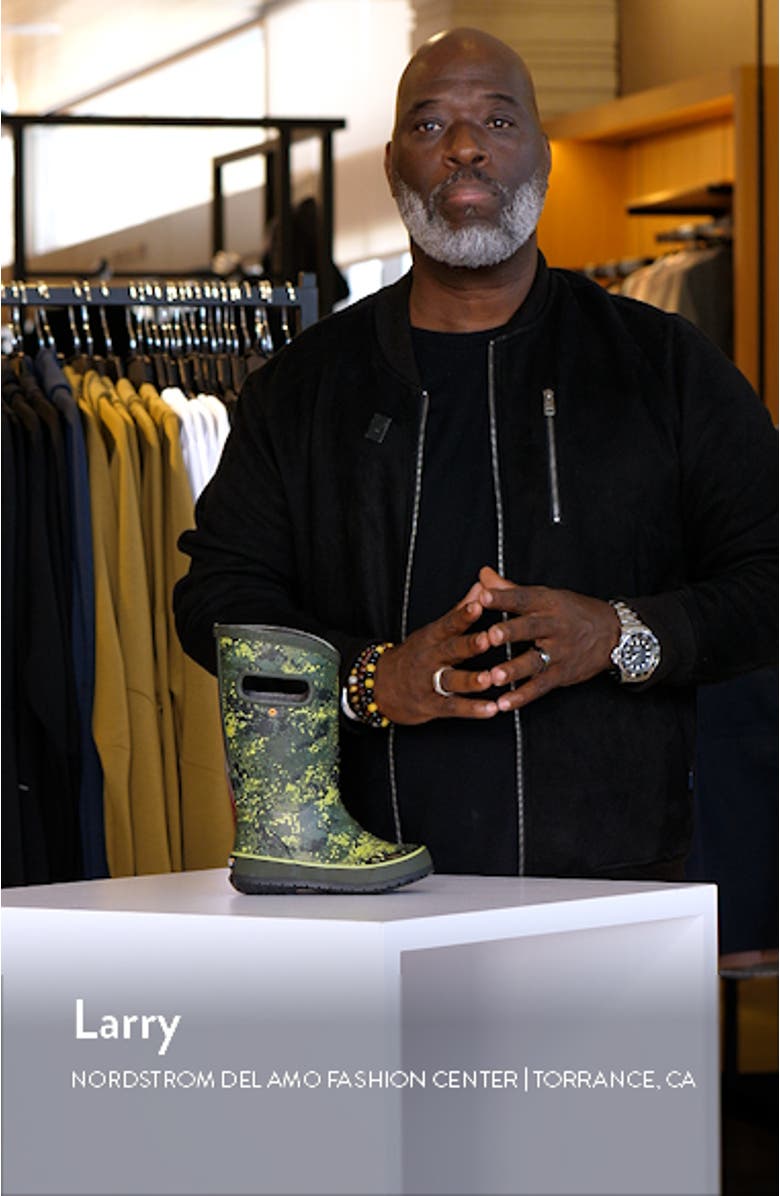 Microcamo Print Waterproof Rain Boot, sales video thumbnail