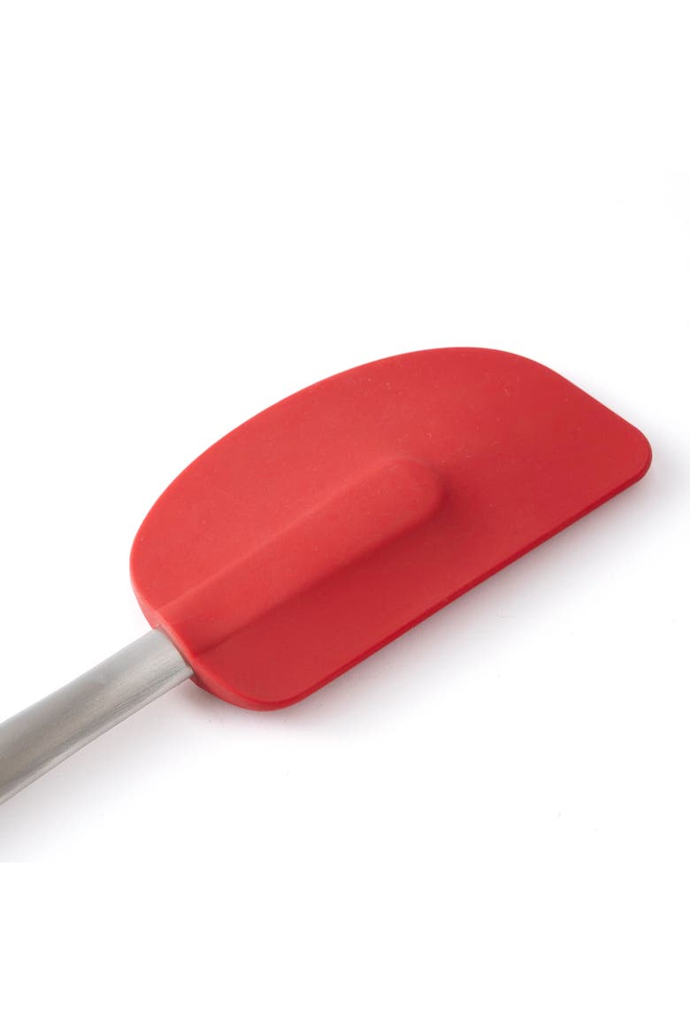 Silicone and Stainless Steel 11.5-Inch Spatula, Red, Alternate, color, Red