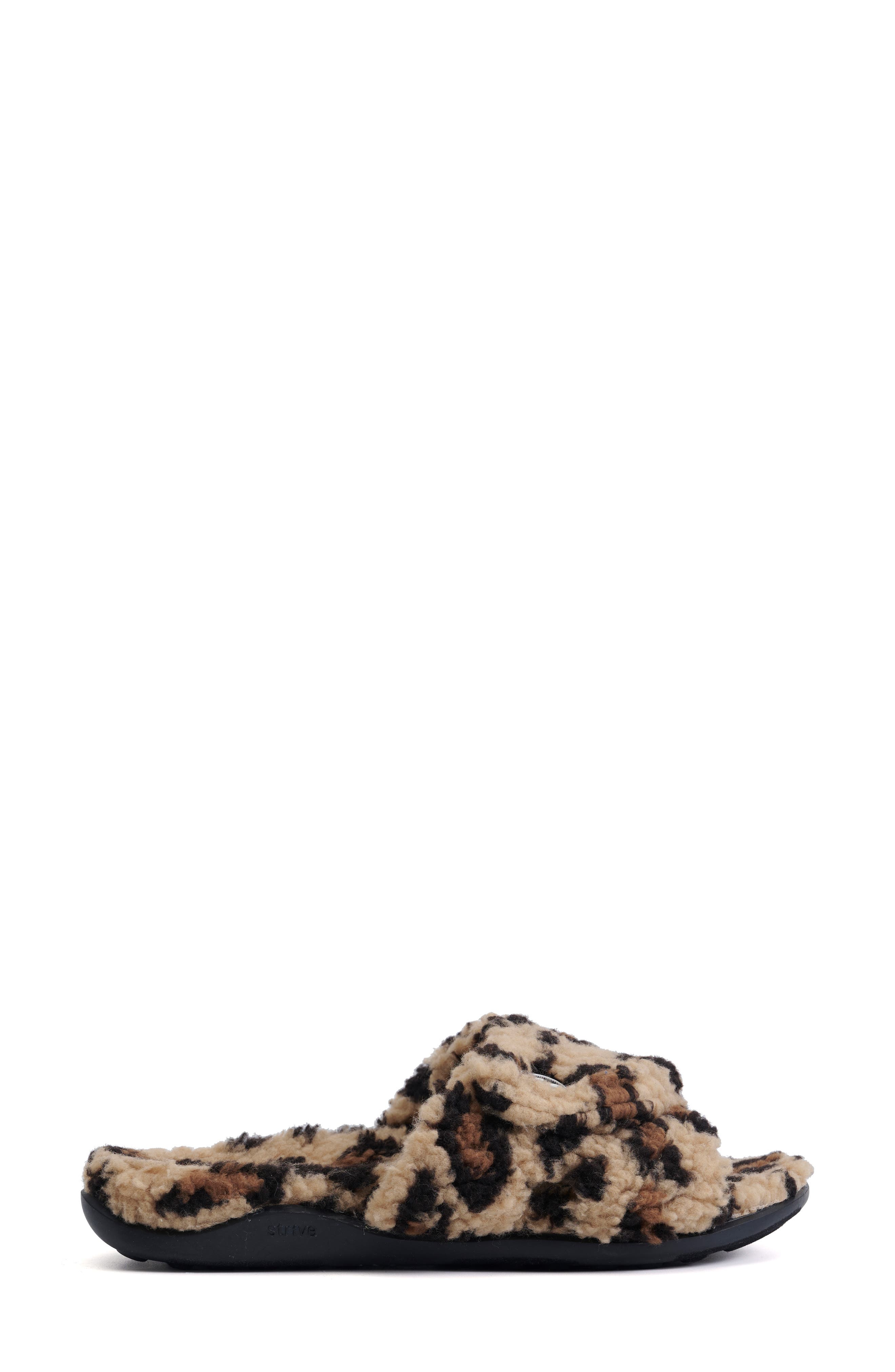 Zoey Faux Fur Slipper, Alternate, color, LEOPARD