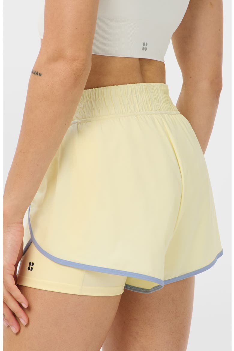 2-in-1 Multi-Train Performance Shorts, Alternate, color, BUTTERSCOTCH YELLOW/ BLUE
