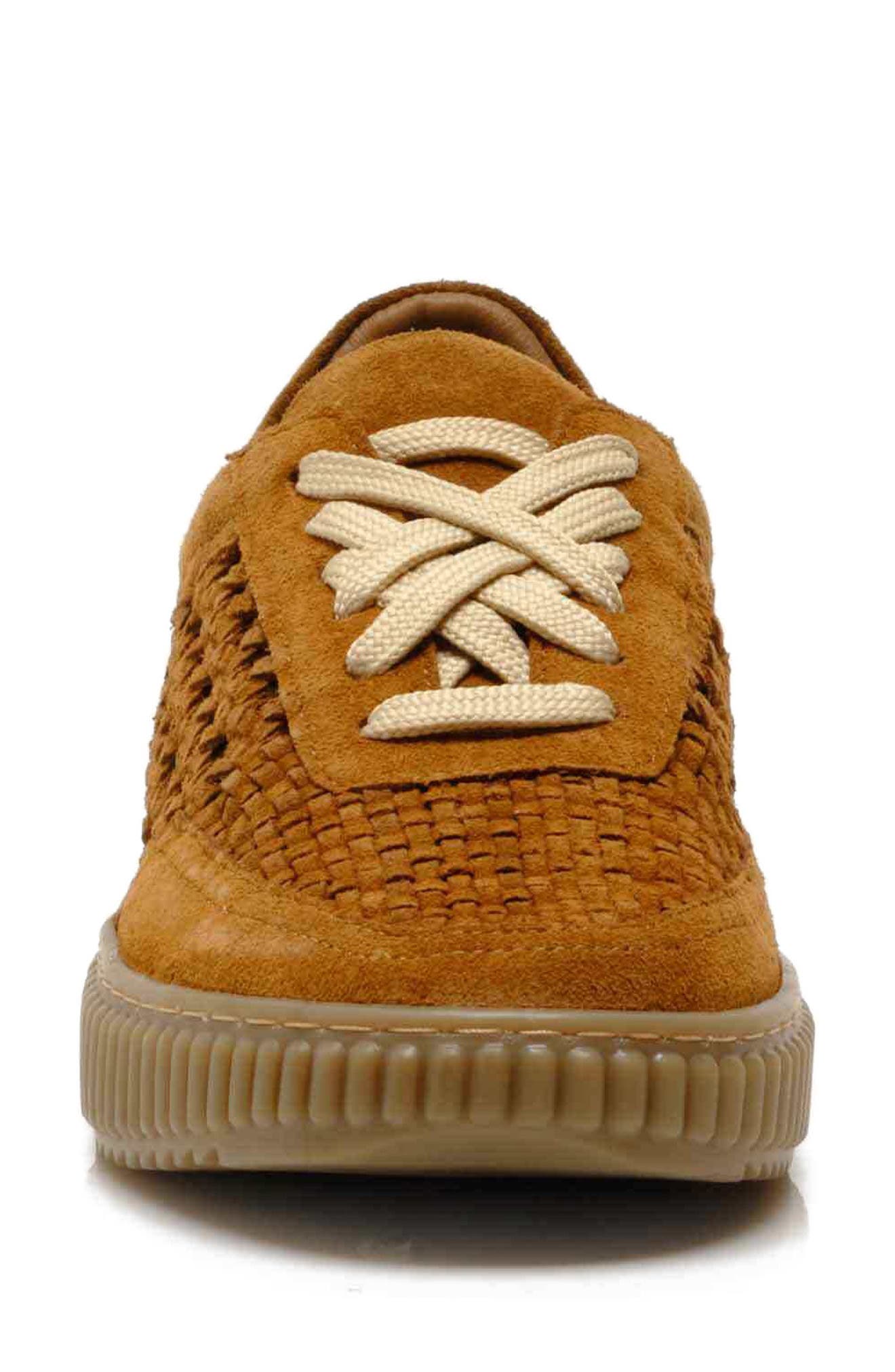 Free People Wimberly Woven Sneaker, Alternate, color, Tan Suede