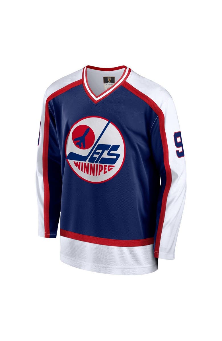 FANATICS Men's Fanatics Branded Bobby Hull Navy Winnipeg Jets Breakaway Retired Player Jersey, Alternate, color, Navy
