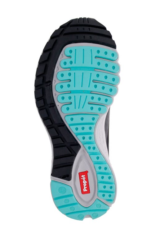Propét One Evolve Walking Sneaker In Black/aqua