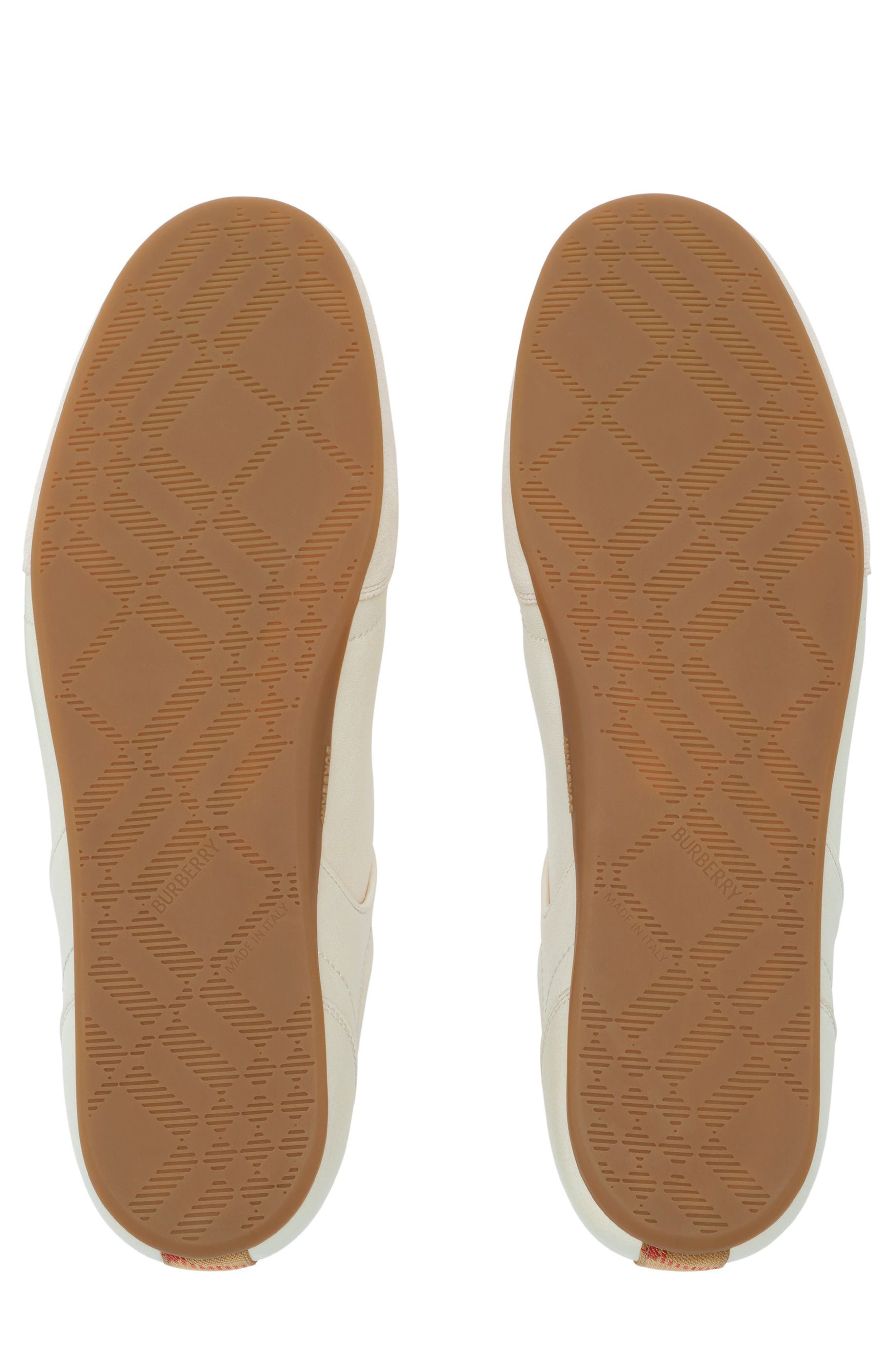 Burberry Equestrian Knight Design Runner Sneaker, Alternate, color, Dove Beige