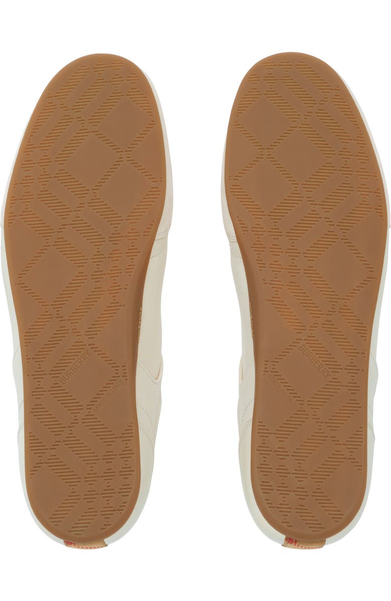 Burberry Equestrian Knight Design Runner Sneaker, Alternate, color, Dove Beige