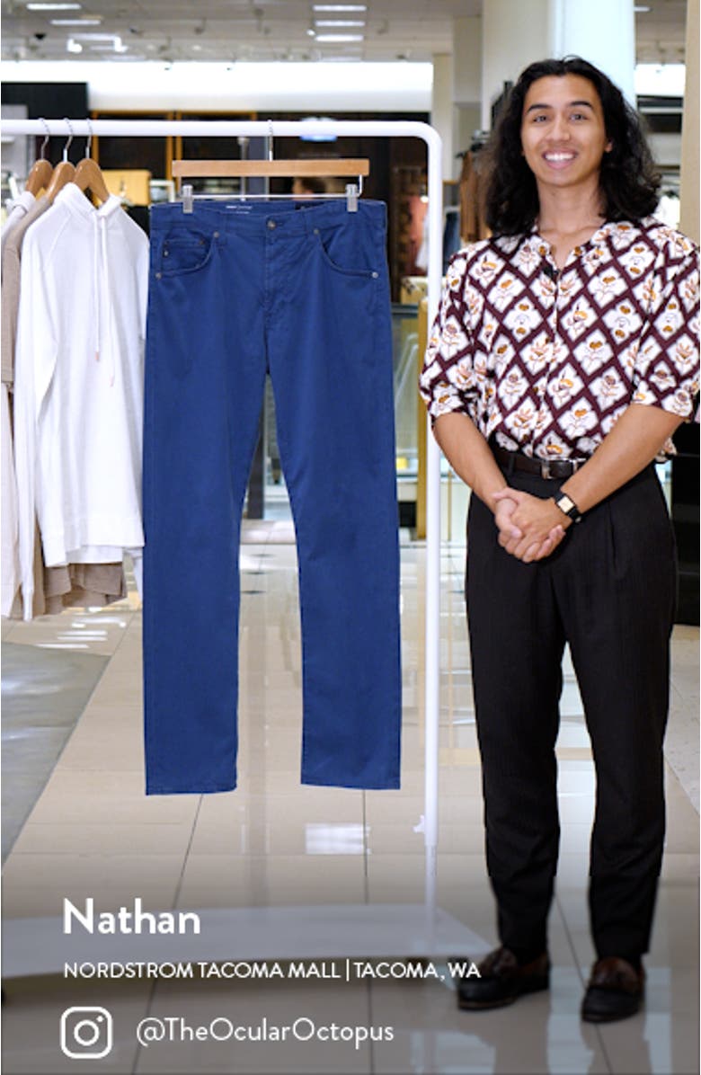 SUD Print Slim Straight Leg Pants, sales video thumbnail
