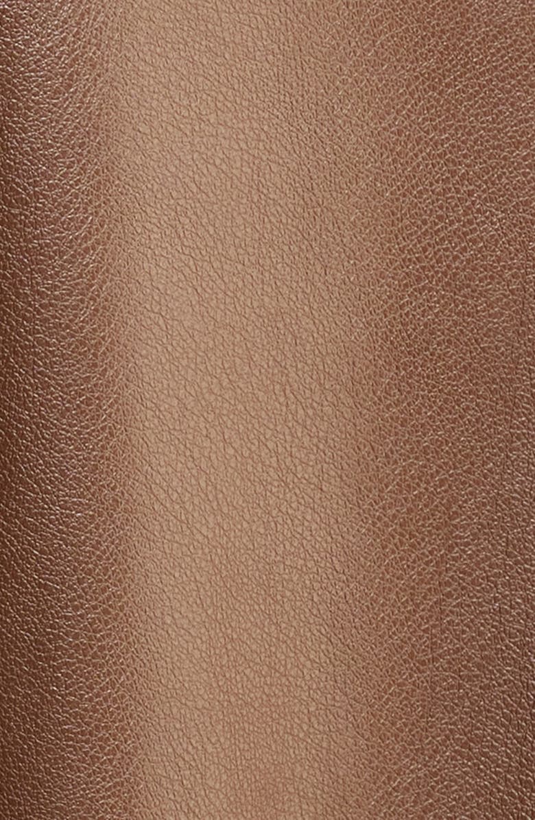 Vince Camuto Faux Leather A-Line Midi Skirt, Alternate, color, Pine Forrest 276