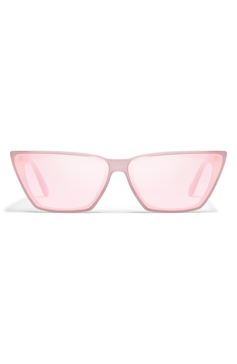 QUAY Bad Habit 65mm Cat Eye Sunglasses, Main, color, Pale Pink/ Digi Pink