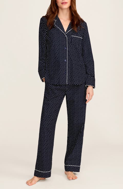 Cotton Twill Long Pajamas