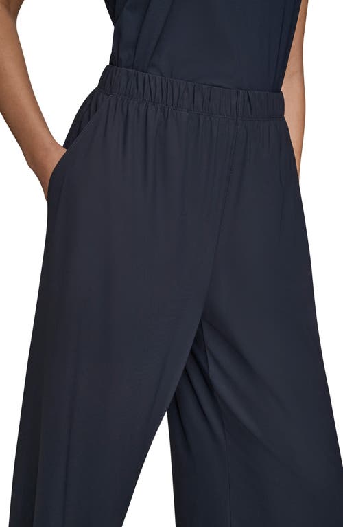 Donna Karan New York Relaxed Wide Leg Pants In Blue