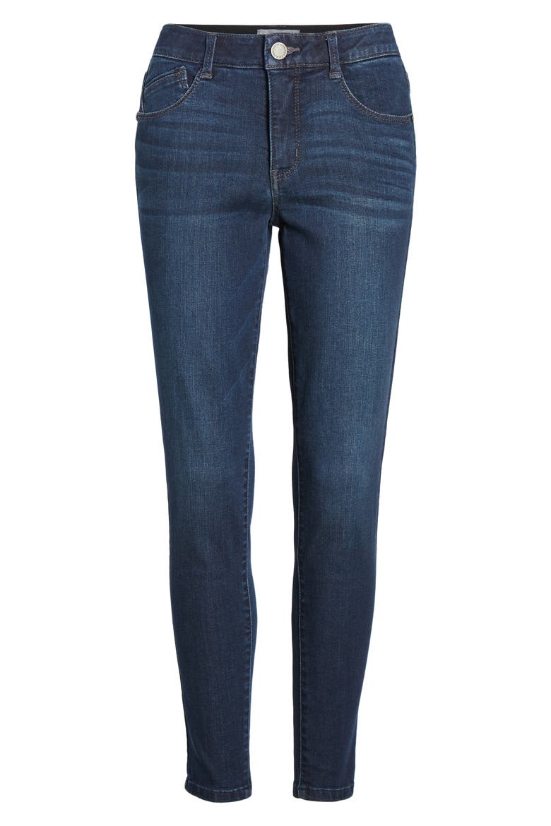 Ab-Solution High Rise Ankle Skinny Jeans (Nordstrom Exclusive), Alternate, color, INDIGO