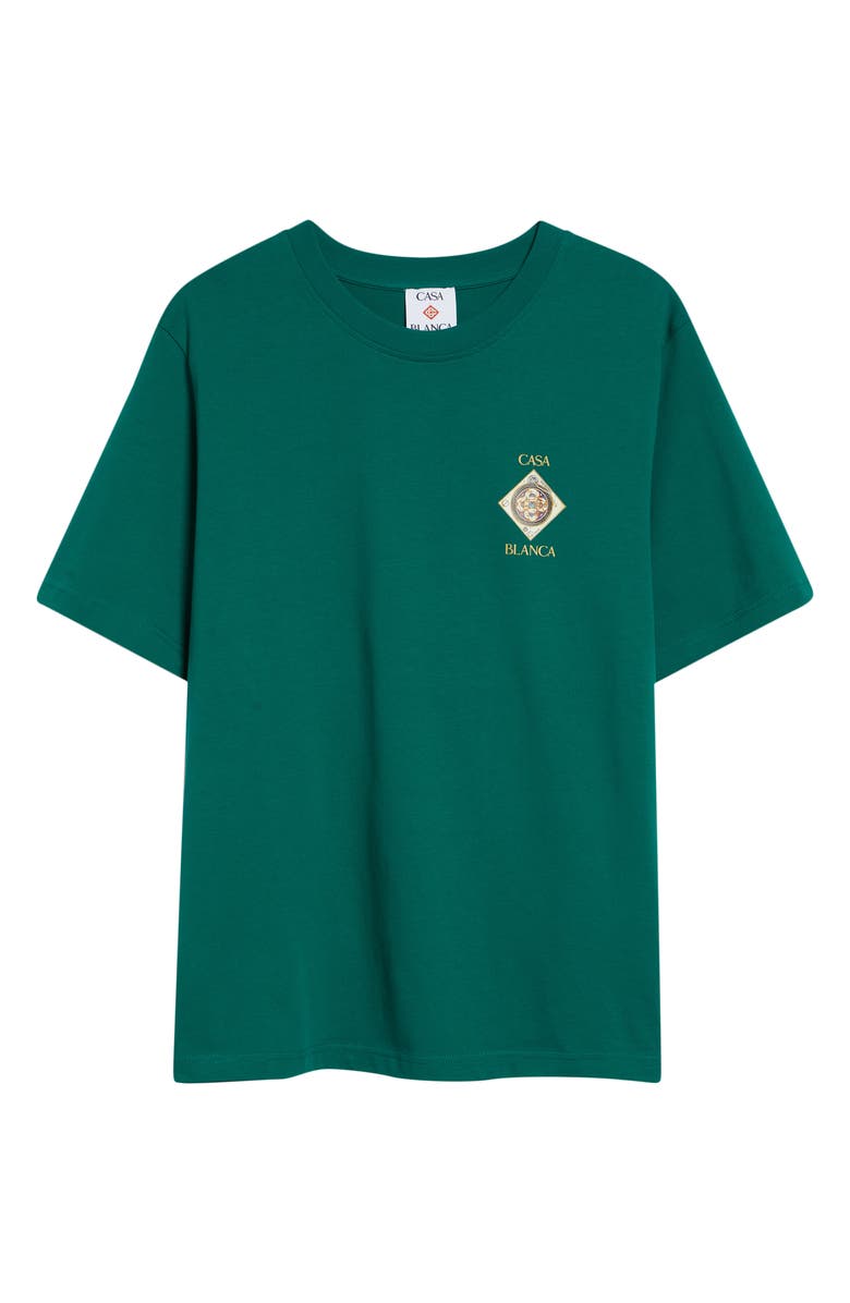 Casablanca Plafond Orne de Musique Graphic T-Shirt, Alternate, color, Evergreen Jersey