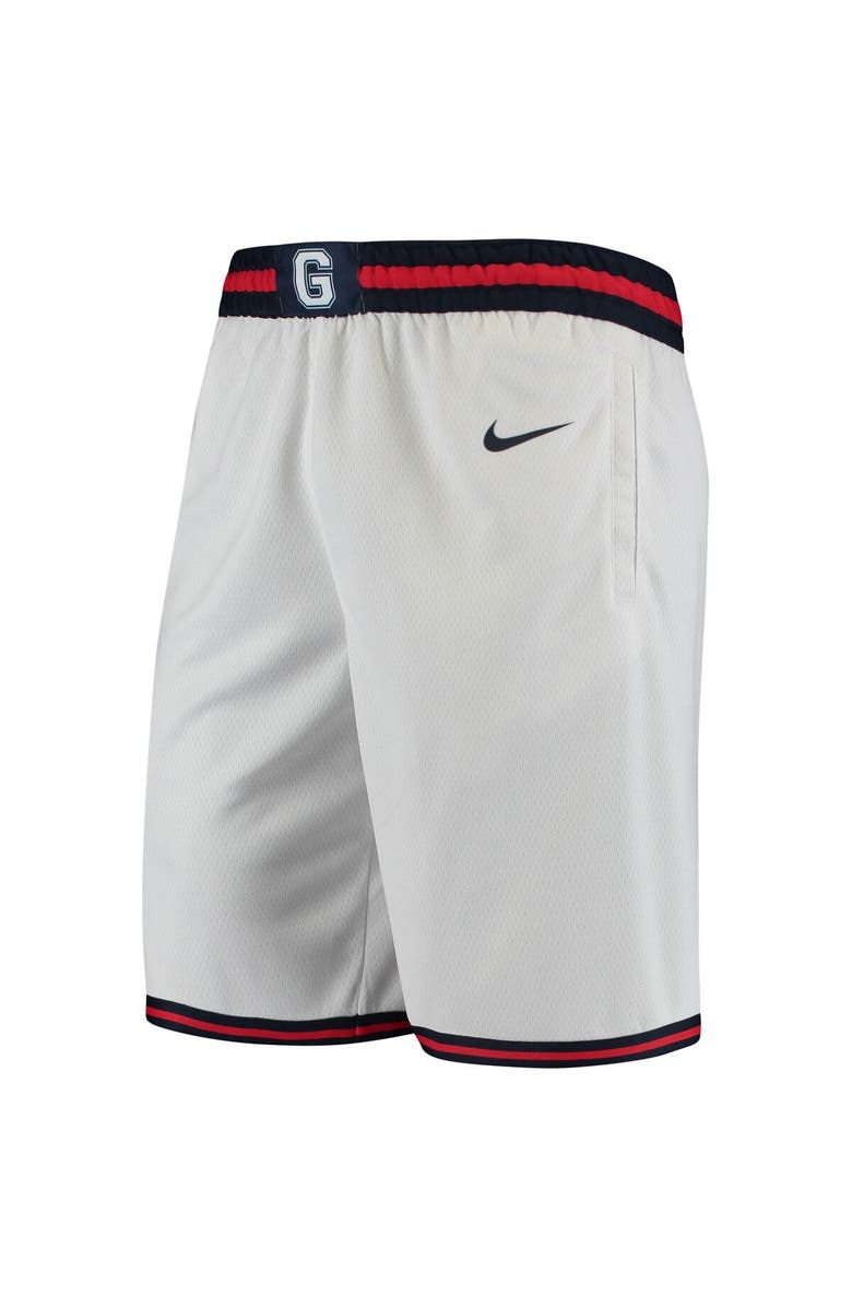 Nike Men's Nike White Gonzaga Bulldogs Limited Basketball Performance Shorts, Alternate, color, White
