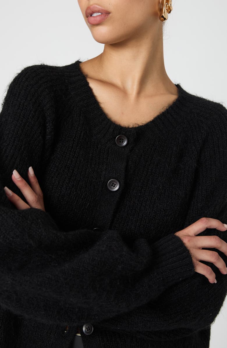 French Connection Fluffy Cardigan, Alternate, color, 