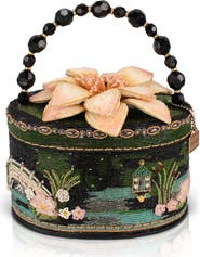 Mary Frances Accessories Floating Lotus Top Handle Handbag