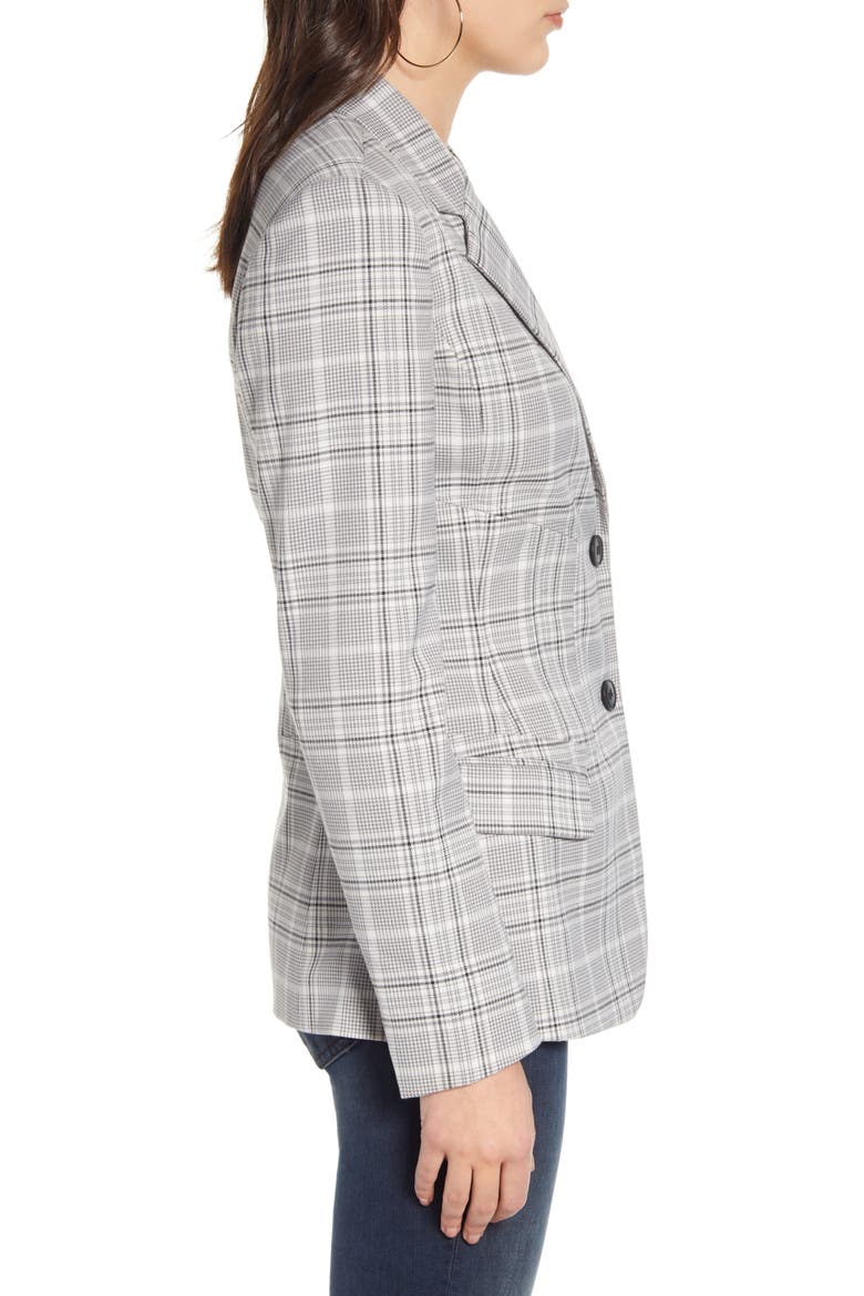 Plaid Blazer, Alternate, color, GREY- BLACK DAISY CHECK