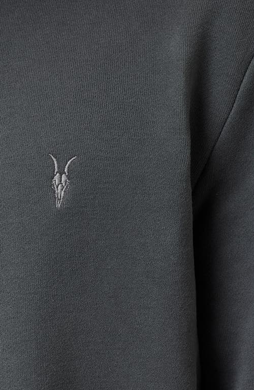 Shop Allsaints Raven Crewneck Sweatshirt In Carter Grey