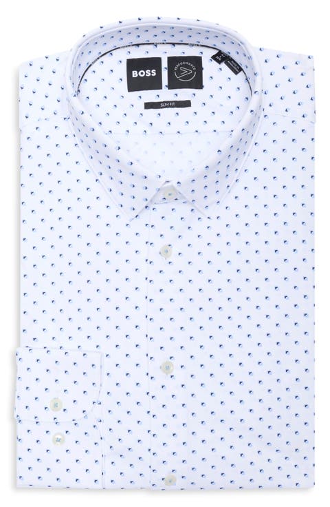 Hank Kent Slim Fit Stretch Performance Dress Shirt