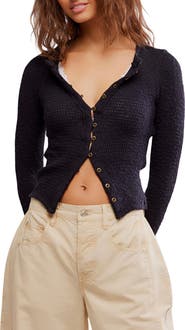 Free People It's On Rib Cardigan