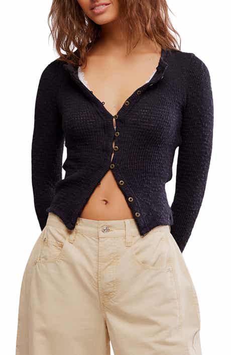 Free People It's On Rib Cardigan