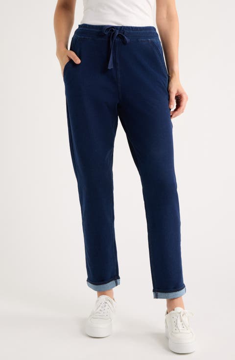 Drawstring Denim Joggers