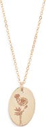 Set & Stones Louise Birth Flower Necklace