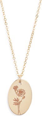 Set & Stones Louise Birth Flower Necklace