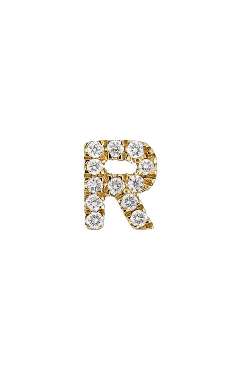 Icon Diamond Initial Single Stud Earring (Nordstrom Exclusive)